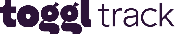 Logo background for Toggl Track, a time tracking and productivity app.